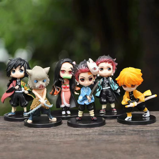 Muibien™ 6 PCS set - Demon Slayer Mini Figure Collection