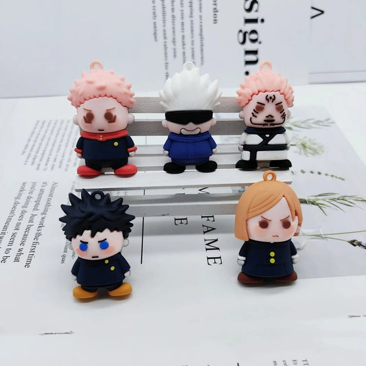 Akuma™ 5 pcs : Reconnect Jujutsu Kaisen Keychains